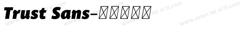 Trust Sans字体转换